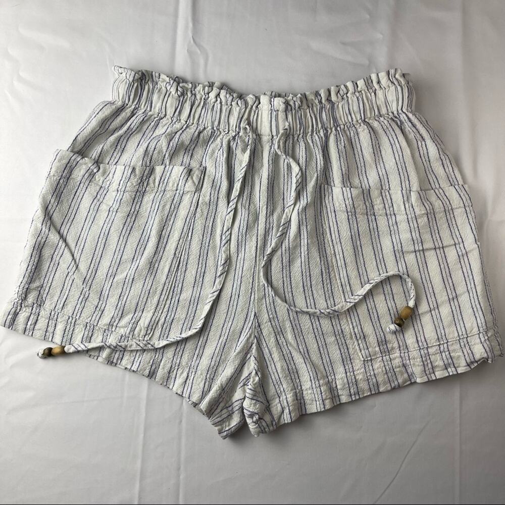 Urban Outfitters UO River Striped Linen Pull-On Short Size M